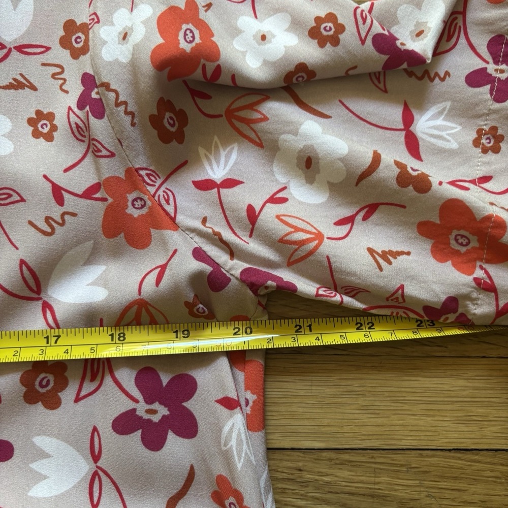 Vanessa Tobler Garden‎ Floral Maxi Dress Women's P Small Buttons Feminine Brunch - Picture 7 of 11